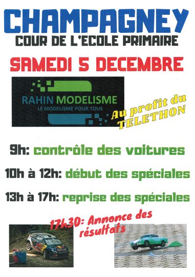 Course de voitures au profit du téléthon